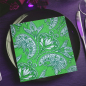Preview: Paviot, Serviette, bedruckt mit Paislex Banaglore grün, style